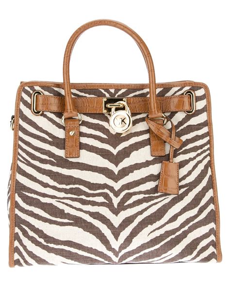 michael kors zebra print handbag for sale 